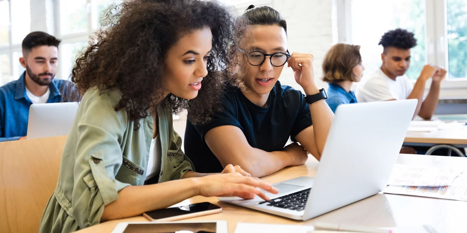 Man looking at his phone